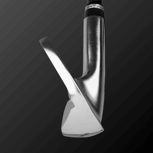 Zodia SV-C101 Iron Set club head design showcasing sleek finish and innovative undercut cavity structure for optimal performance.