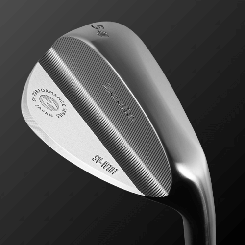 Zodia SV-W101 Wedge showing fine CNC machined grooves for high spin performance, sleek satin finish, and 54-degree angle.