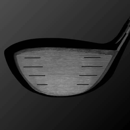 Zodia T309 driver head featuring a titanium face with grooves for improved ball control and spinless trajectory.
