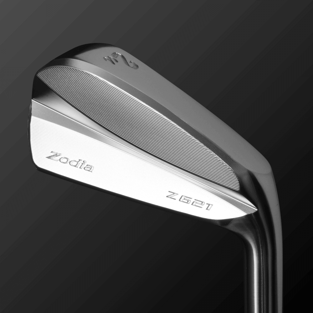 Zodia Z621 iron-type utility with flat design, featuring a steel shaft and unique bounce for optimal performance.