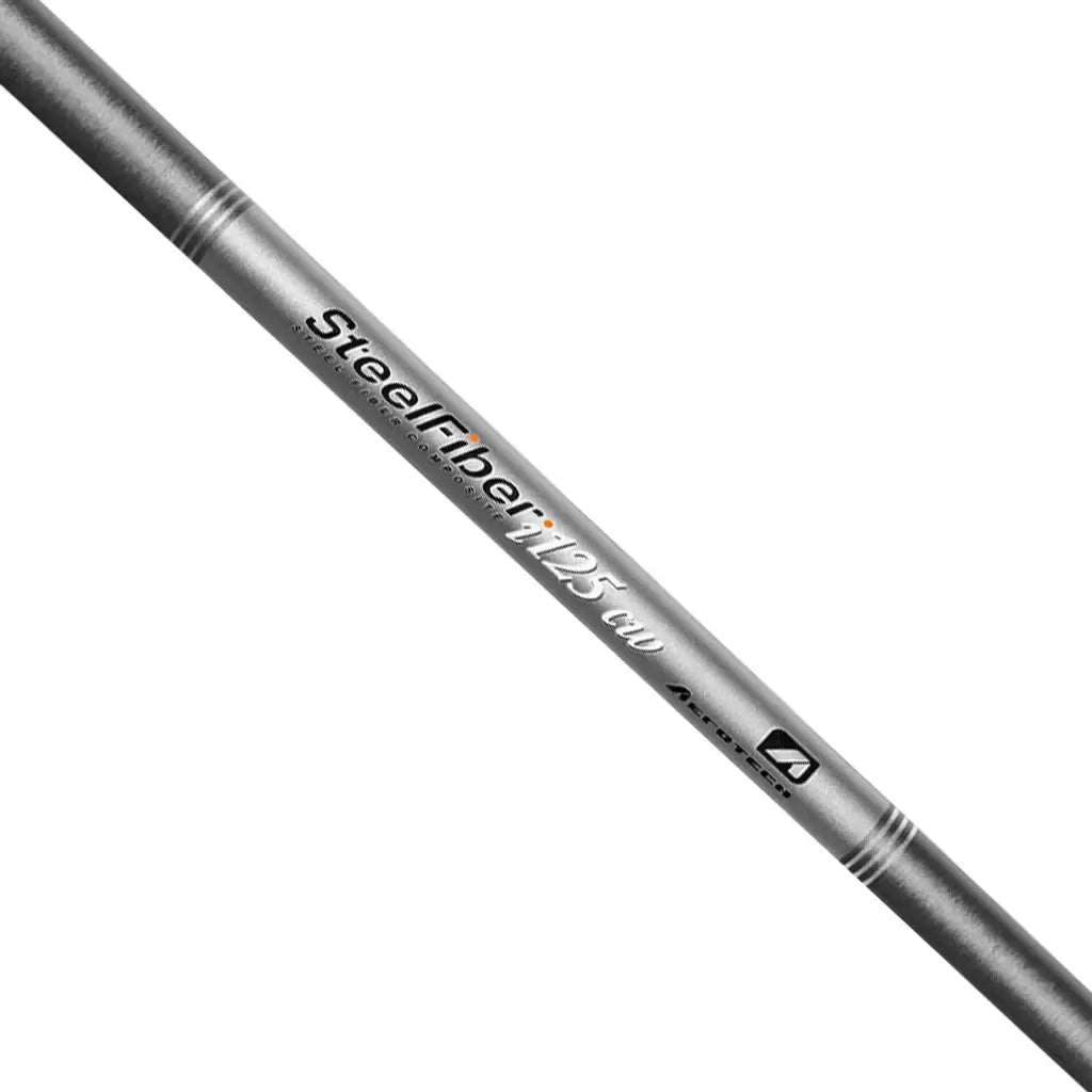 Aerotech SteelFiber 125CW Graphite Iron Shaft in .355 size, combining graphite's power with steel's stability for optimal performance.