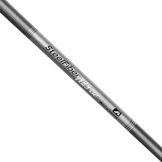 Aerotech SteelFiber 125CW Graphite Iron Shaft in .355 size, combining graphite's power with steel's stability for optimal performance.