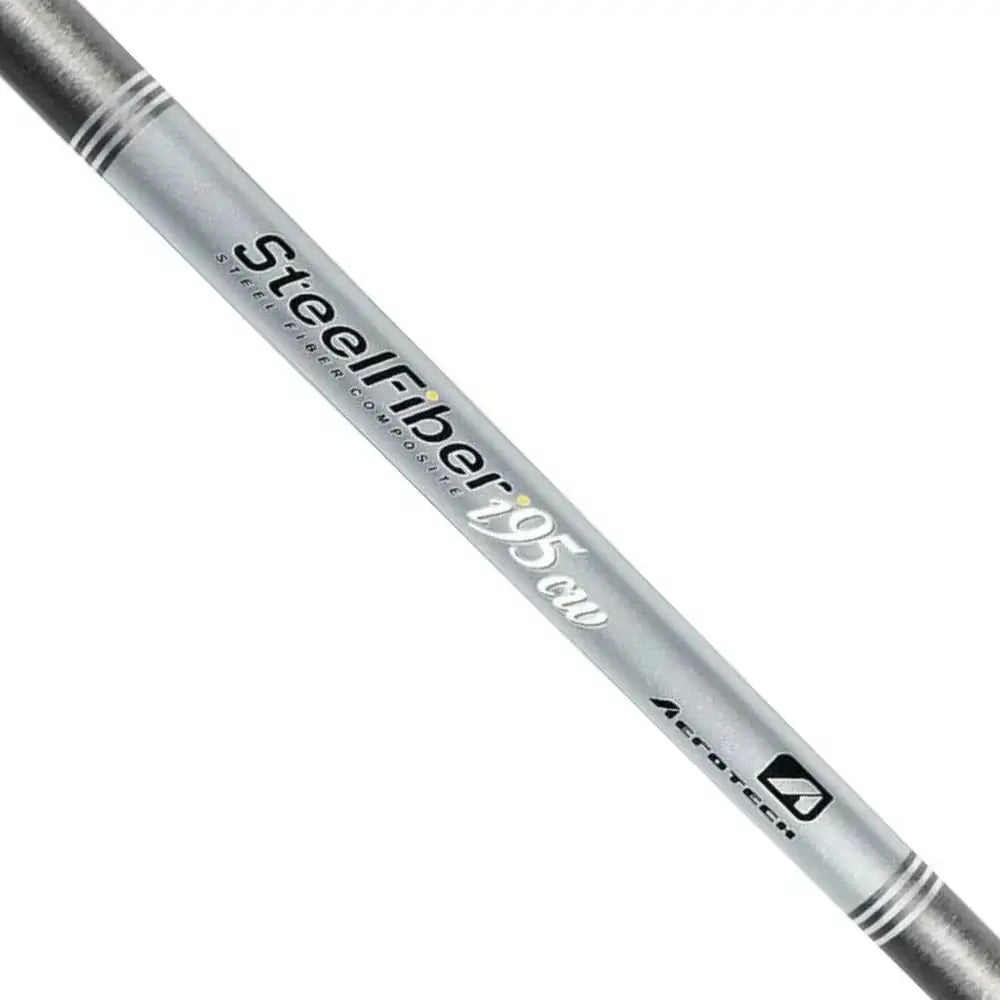 Aerotech SteelFiber 95CW graphite iron shaft showcasing unique SteelFiber technology for enhanced performance.