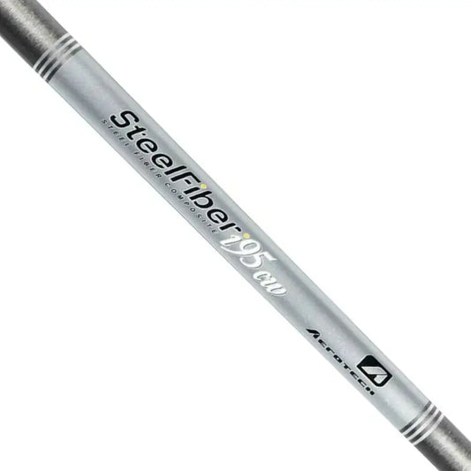 Aerotech SteelFiber 95CW graphite iron shaft showcasing unique SteelFiber technology for enhanced performance.