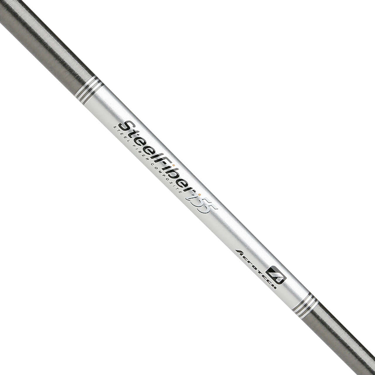 Aerotech SteelFiber graphite iron shaft .370, known for its unique SteelFiber technology and professional tour wins.