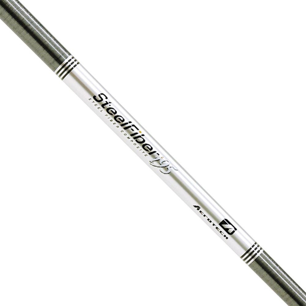 Aerotech SteelFiber graphite iron shaft .370 showcasing advanced SteelFiber technology for enhanced stability and power.