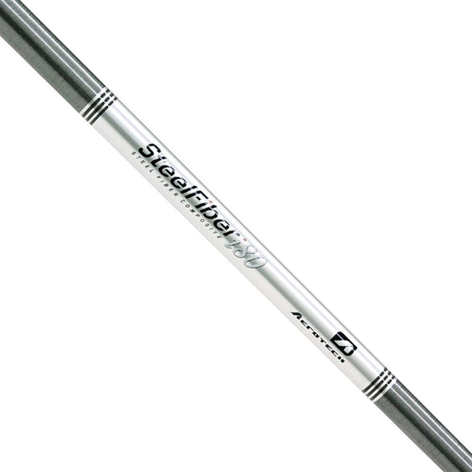 Aerotech SteelFiber graphite iron shaft .370 showcasing advanced technology and professional performance for golfers.