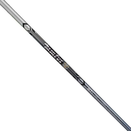 Basileus BTi Iron Shaft showcasing the innovative FlatFlex design for uniform flex and high tip rigidity.