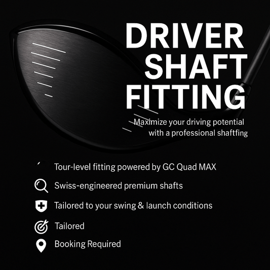 Driver shaft fitting session at NiceOn Golf, powered by GC Quad MAX for optimized performance and tailored results.