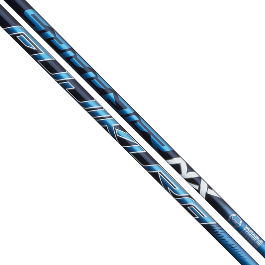 FUJIKURA SPEEDER NX BLUE DRIVER SHAFTS with sleek design, featuring blue and black graphics for improved swing performance.