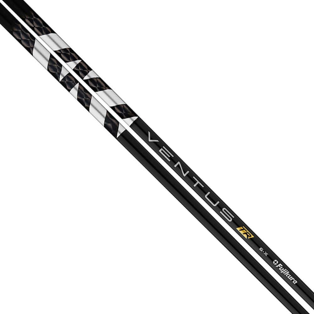 FUJIKURA VENTUS TR black wood shaft with custom design, ideal for golf enthusiasts. Includes free grip and adapter.