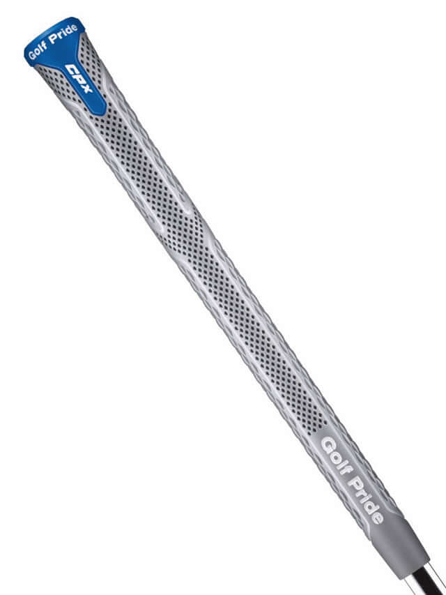 Golf Pride CPx grip featuring soft performance, diamond-quilted pattern for comfort and vibration reduction.