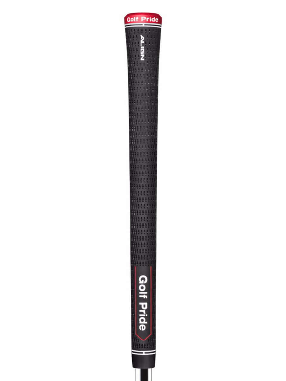 Golf Pride Tour Velvet ALIGN grip showcasing raised ridge for consistency and improved clubface awareness.