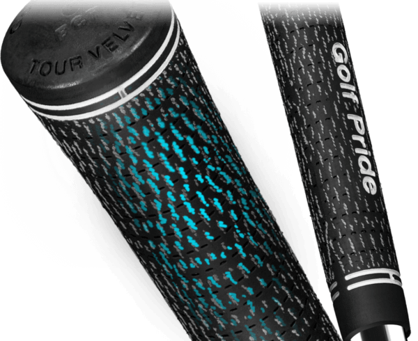 Golf Pride Tour Velvet Cord grip, featuring brushed cotton technology for enhanced traction and all-weather performance.