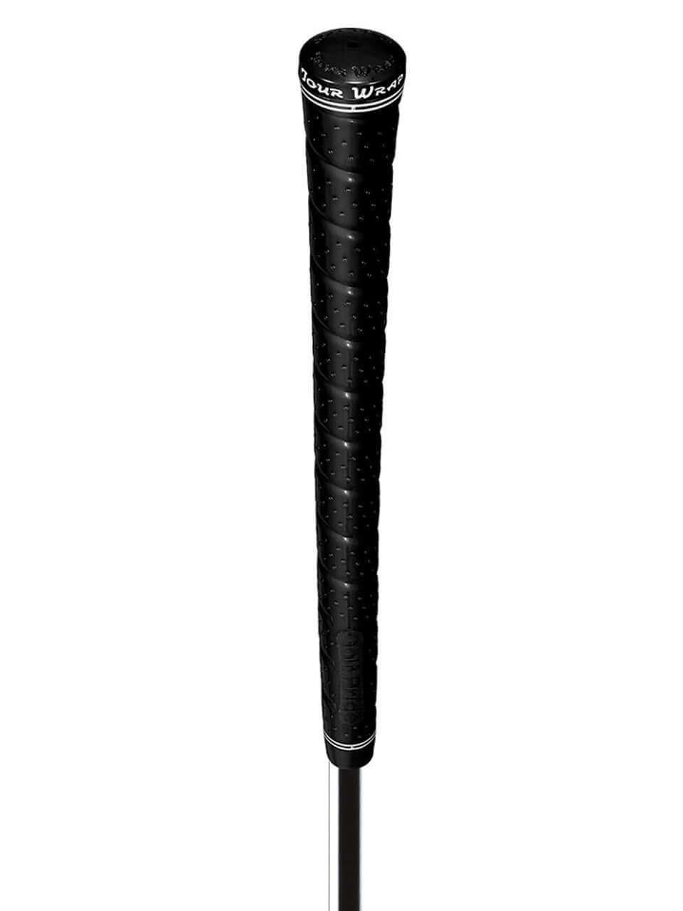 Golf Pride Tour Wrap 2G black golf grip showcasing enhanced tackiness and soft feel for superior performance.