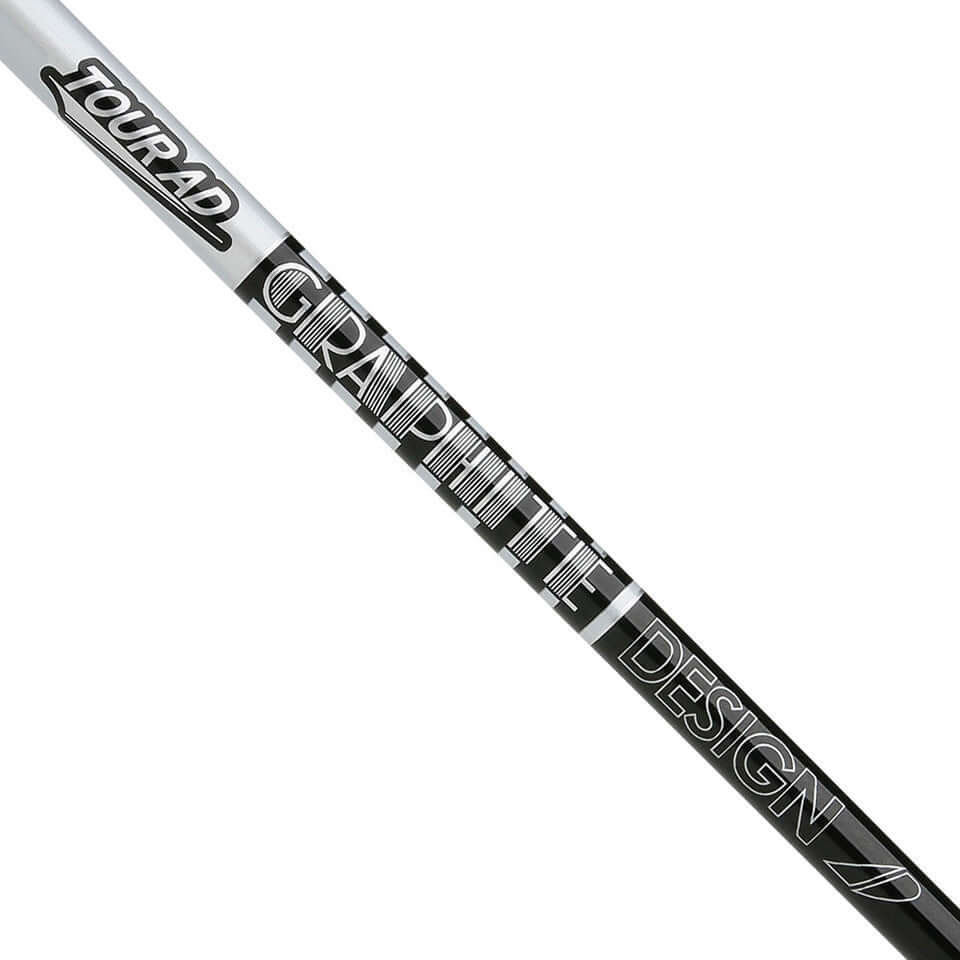 Graphite Design Tour AD DI wood shaft showing custom design, ideal for power and stability in golf.