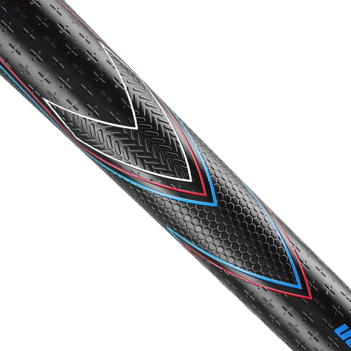Close-up of JumboMax JMX UltraLite™ grip showcasing tri-texture design and ultra-light construction.