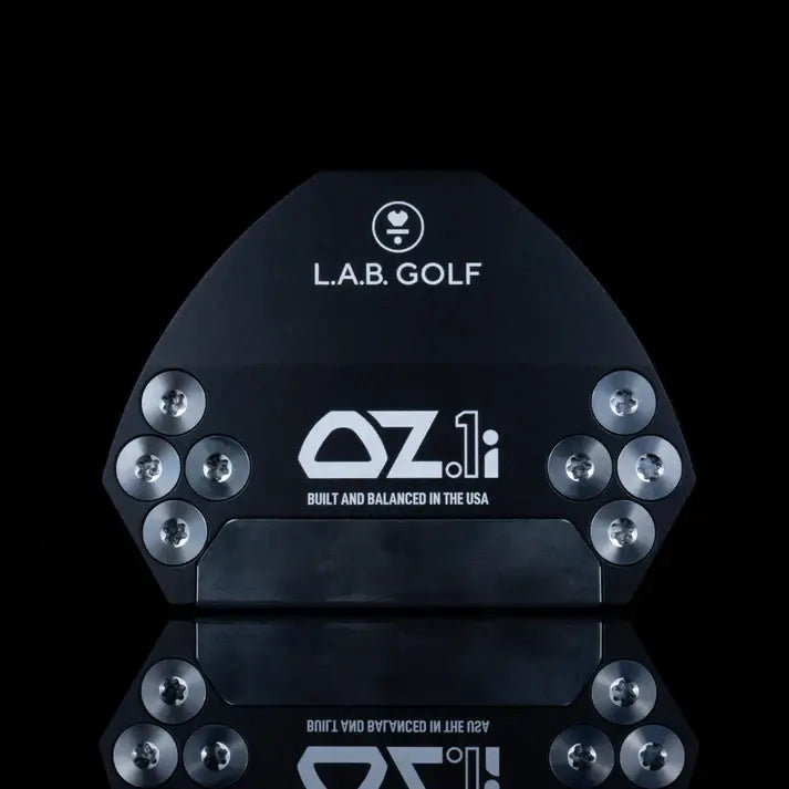 L.A.B. Golf OZ.1i Putter showcasing its sleek black design and precision weight distribution.