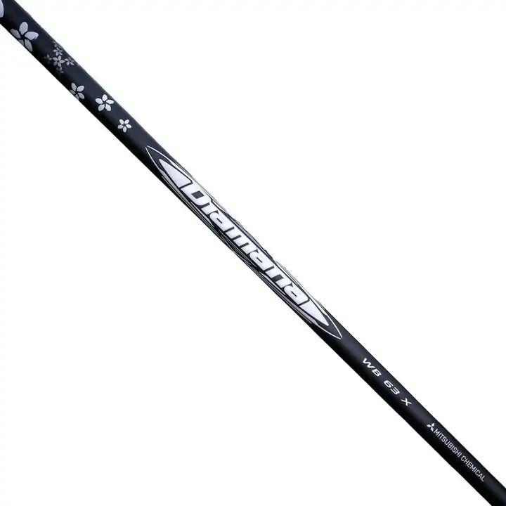 Mitsubishi Diamana WB Whiteboard wood shaft, model W6X, featuring a sleek design and custom options available.