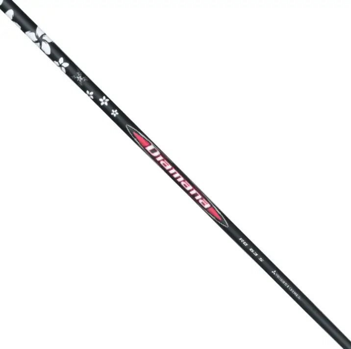 Mitsubishi Diamana RB Redboard wood shaft 2025 with signature branding and floral design.