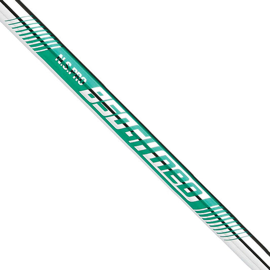 Nippon N.S. PRO 850GH NEO Iron Shaft in green and silver, designed for enhanced performance in golf.