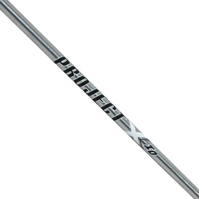 Project X IO .355 iron shaft showcasing modern design for optimized weight and trajectory progression.