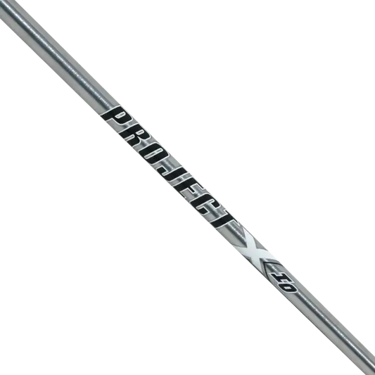 Project X IO .355 iron shaft showcasing modern design for optimized weight and trajectory progression.
