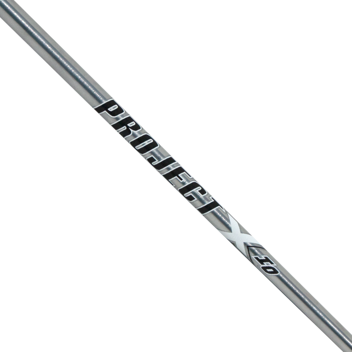 Project X IO .355 iron shaft showcasing modern design for optimized weight and trajectory progression.