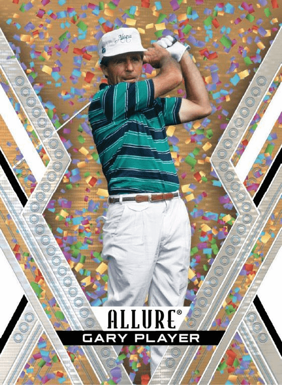 2026 Upper Deck Allure Golf Hobby Box (Pre Order) featuring Gary Player in action on a colorful design.
