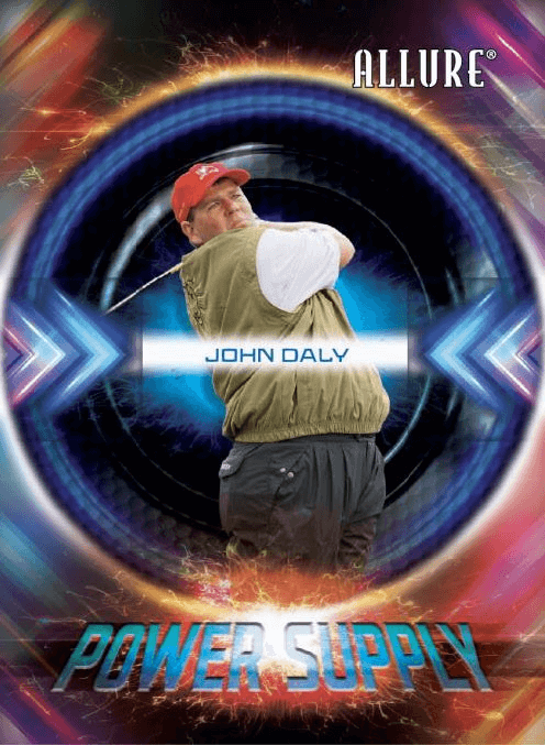 2026 Upper Deck Allure Golf Hobby Box (Pre Order) featuring John Daly in a dynamic Power Supply design.