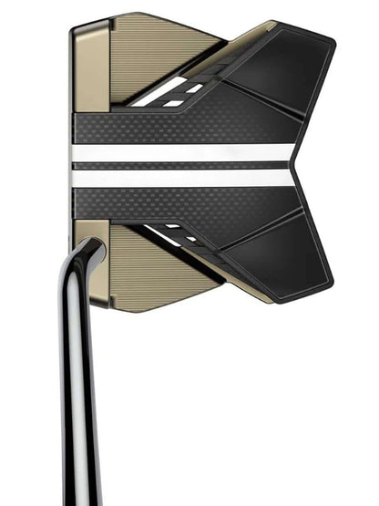 3DP TOUR Putter - AGERA showcasing an oversized mallet design with a sleek black and gold finish.