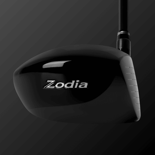 Zodia 445BK II titanium golf club head featuring a sleek design for powerful trajectory shots.