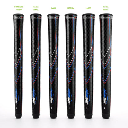 JumboMax JMX UltraLite™ golf grips in various sizes including Standard Jumbo and Extra Large.