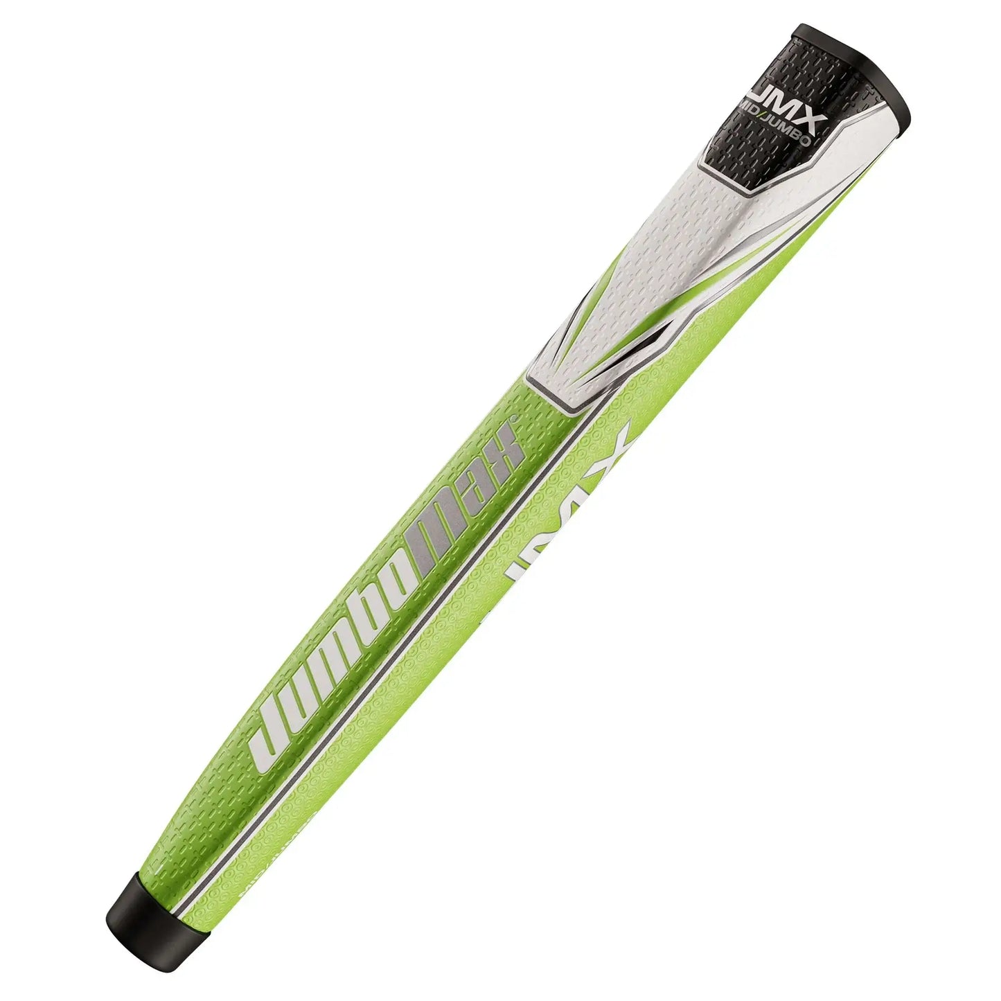 JumboMax Mid-Jumbo Putter Grip featuring a green design, 1.2 inch diameter for improved feel and touch.