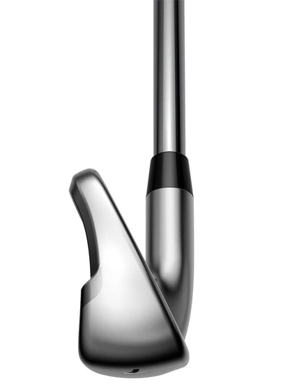 KING Irons close-up view showcasing advanced engineering and a sleek design for improved golf performance.