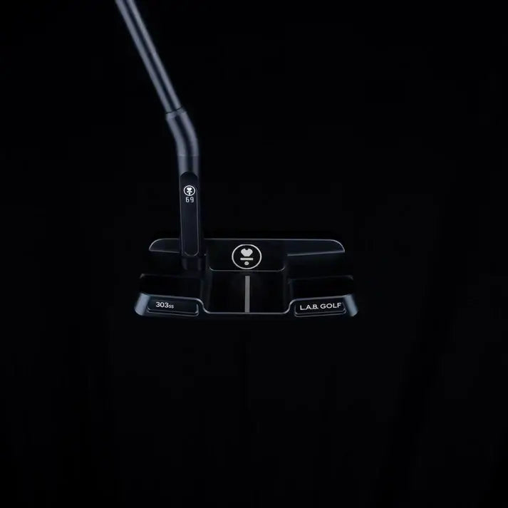 L.A.B. Golf Link.2.2 Standard Putter showing a close-up view of the putter head and alignment markings.