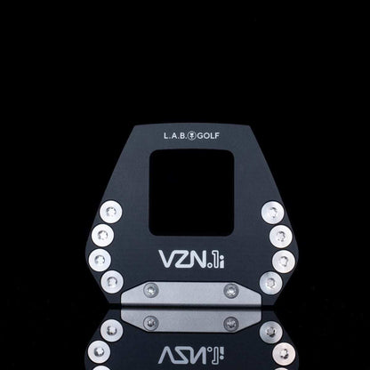 L.A.B. Golf VZN.1i Standard Putter head design with optical alignment features and distinctive shape.