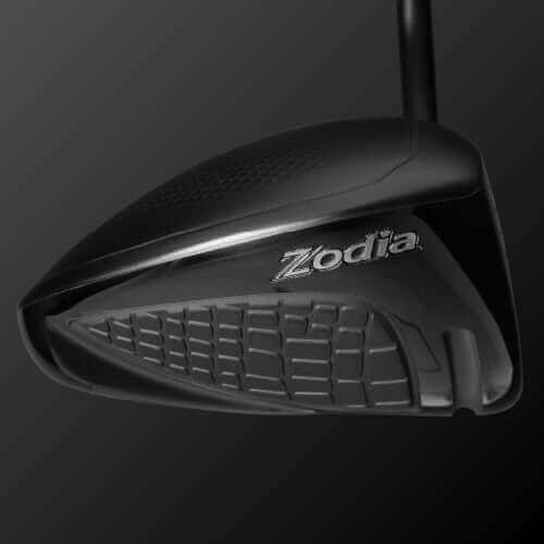 Zodia Z935 Tour golf club head showcasing low spin design and shallow center of gravity for better distance and control.