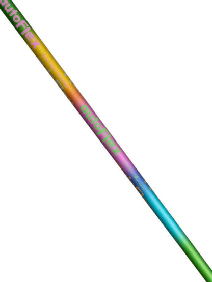 autoFlex Original Driver Shaft showcasing vibrant colors for maximum performance off the tee.