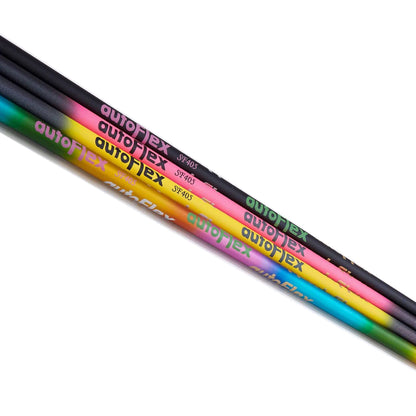 autoFlex Original Driver Shaft in multiple colors showcasing performance and quality for golfers.