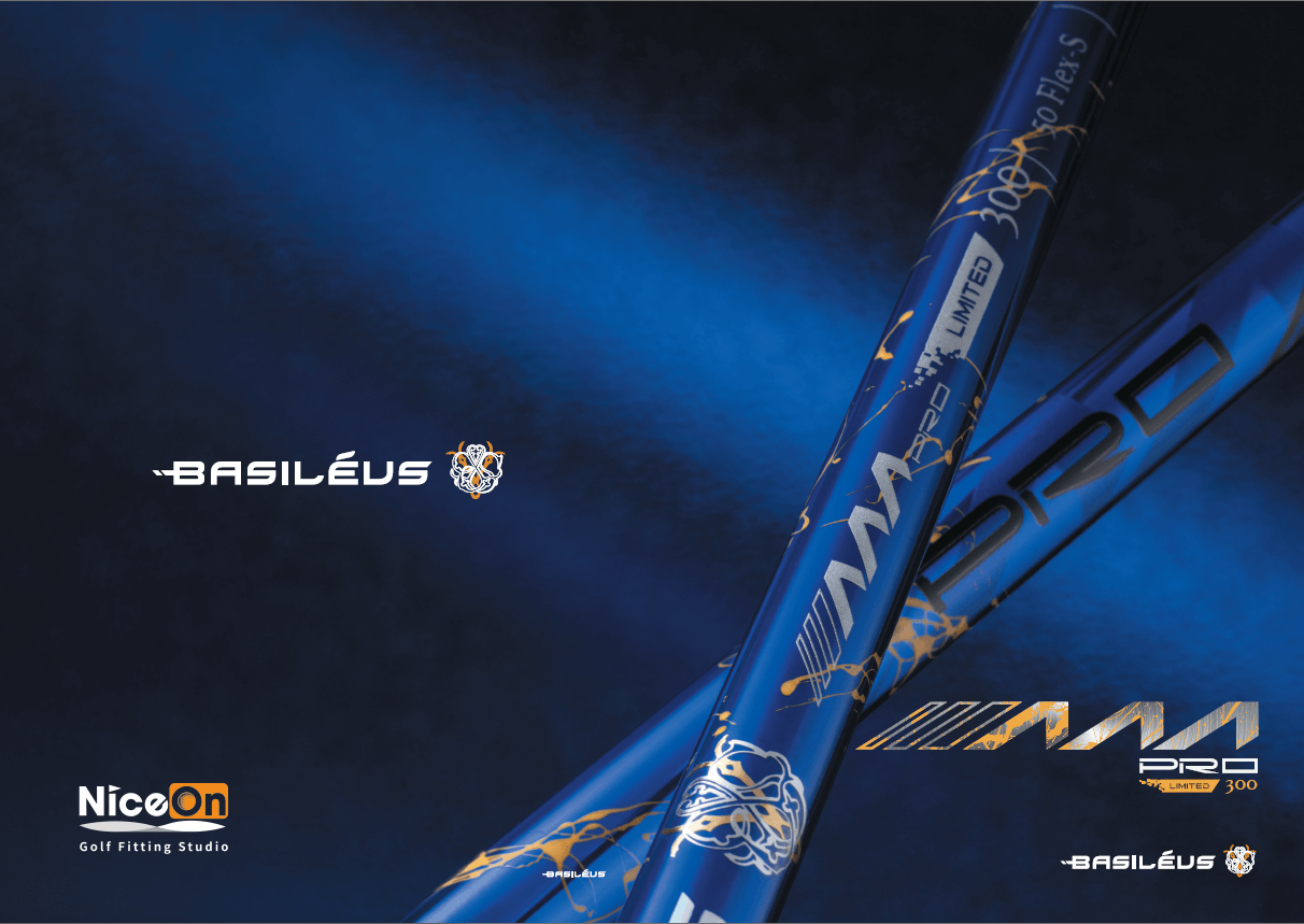 Basileus AAA PRO 2026 graphic showcasing innovative golf shaft design and technology.