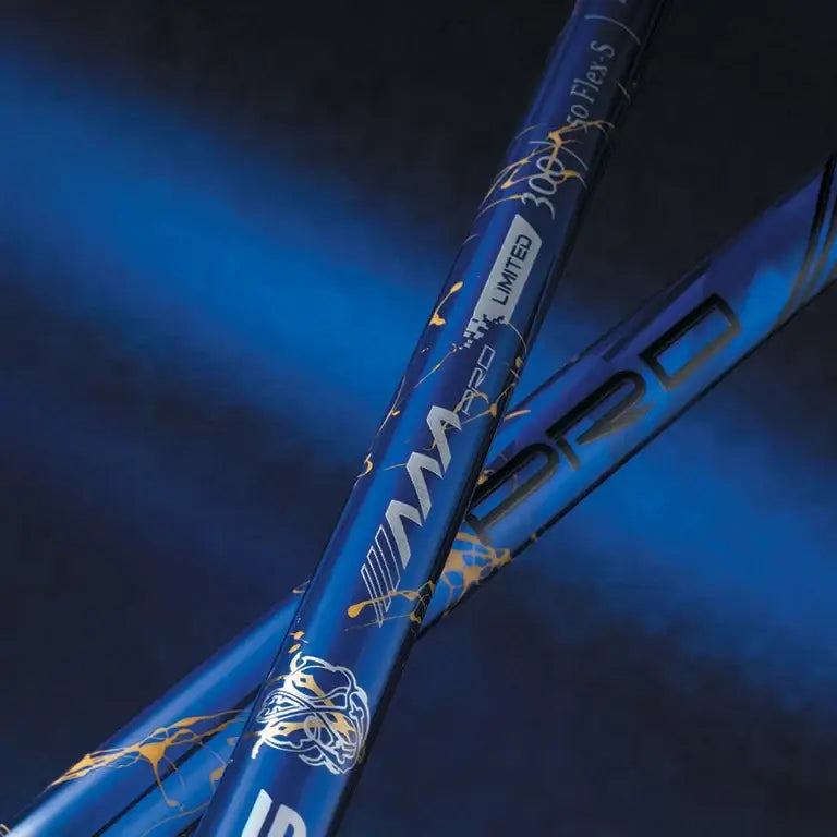 Basileus AAA PRO 2026 golf shafts featuring a striking blue design and advanced technology.