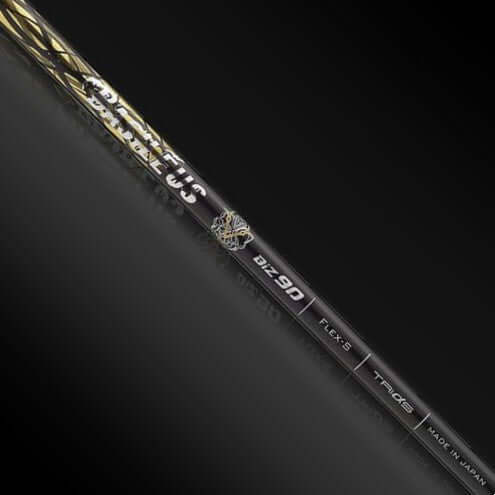 Basileus Boron UT Rev.2 Utility Shaft showcasing sleek design and Japanese craftsmanship for golfers.