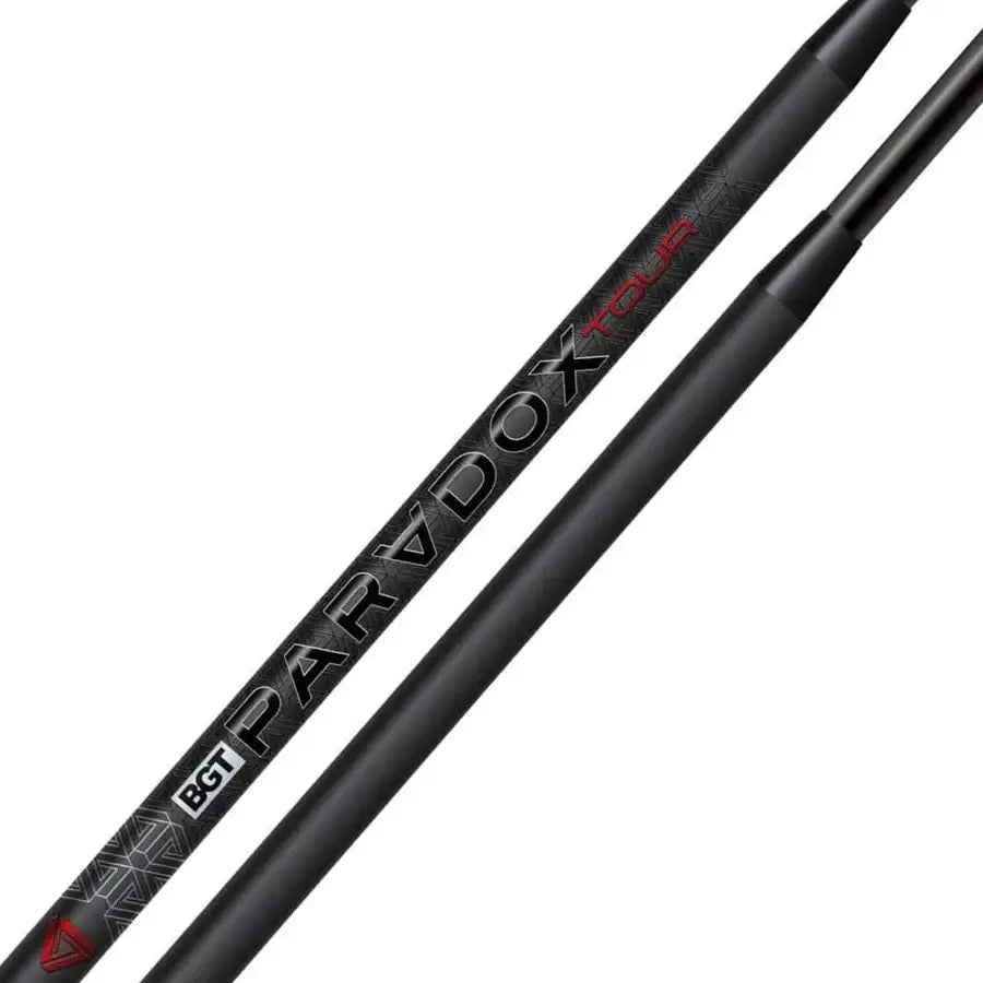 BGT Paradox Tour putter shaft showcasing advanced technology with sleek black design and bold graphics.