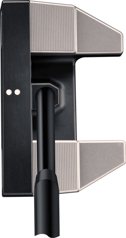 BGT Paradox mallet putter showing unique design features and spin-balanced technology.