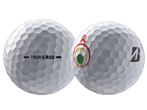 Bridgestone 2026 TOUR B RXS Mindset Golf Balls (12 Pack) showing detailed design and branding.