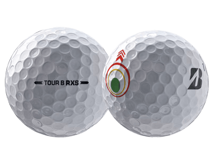 Bridgestone 2026 TOUR B RXS Mindset Golf Balls (12 Pack) showing detailed design and branding.