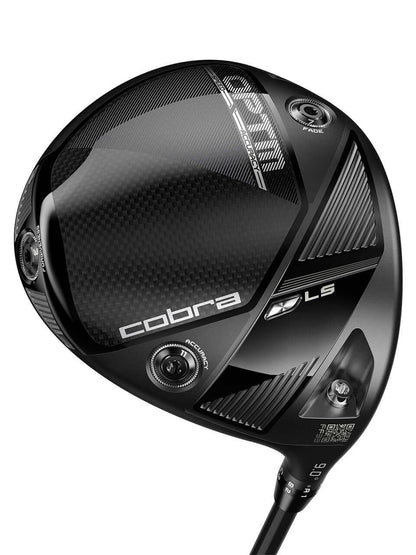OPTM LS Driver showcasing a sleek black design with optimized features for maximum speed and precision in golf.