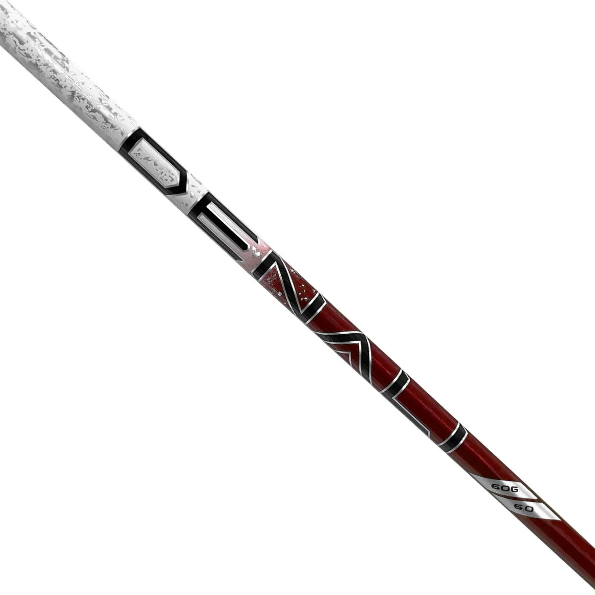 Project X Denali red wood shaft with unique graphics, showcasing craftsmanship and performance features.