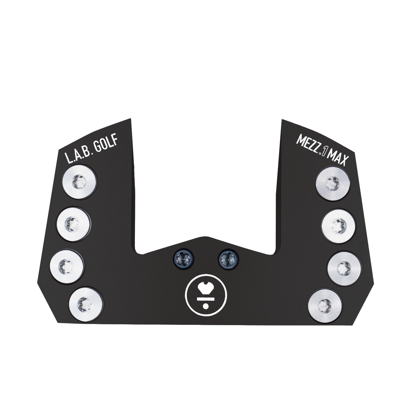 L.A.B. Golf MEZZ.1 MAX custom putter top view showcasing its innovative design and Lie Angle Balance technology.